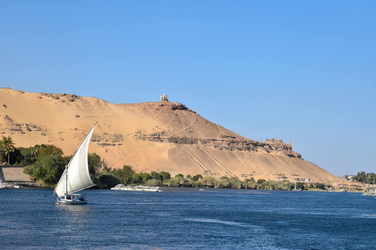The Nile during the eclipse