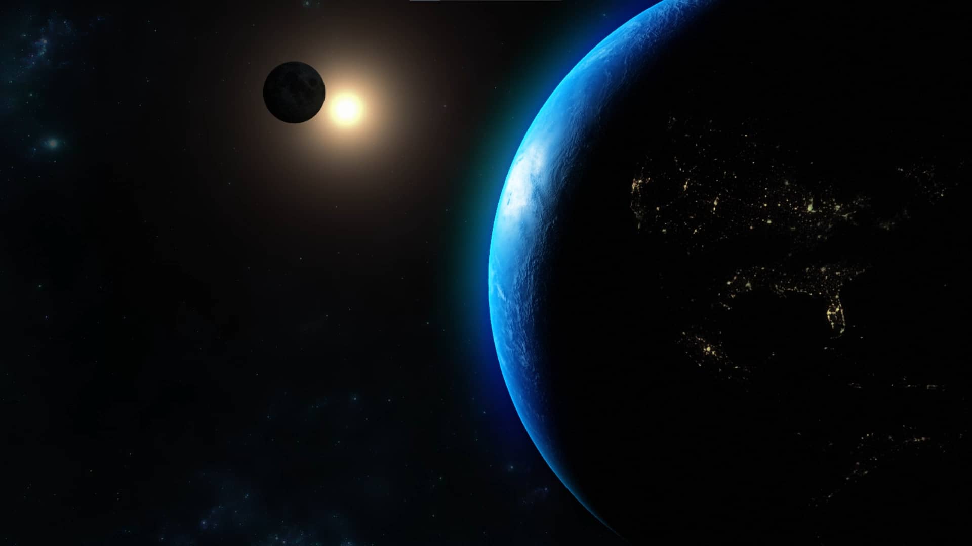 Solar eclipse over Egypt